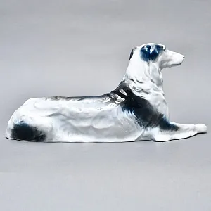 Коллекционная статуэтка «ОХОТНИЧЬЯ СОБАКА. Русская псовая борзая», Фарфор ROSENTHAL Германия.