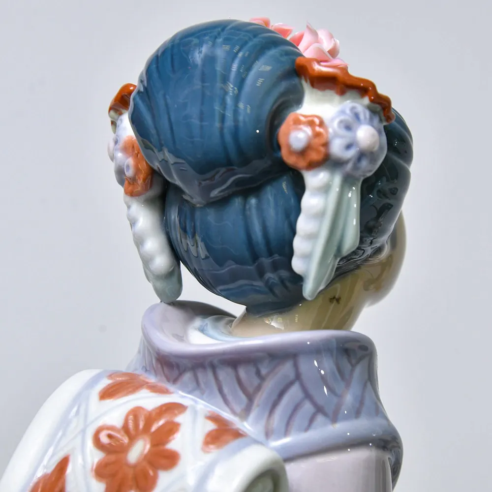 Большая Коллекционная Фарфоровая статуэтка «ВЕСНА В ЯПОНИИ», Lladro Испания -1984 год.