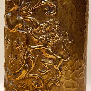 Латунная «Зонтичница» - «Старинная Геральдика» - Подставка для зонтов и тростей, Англия.