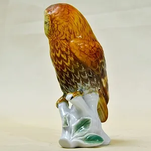 Птица - Фарфоровая статуэтка «СОВА», Карл Энс / Karl Ens,  Германия, 30-е годы ХХ века.