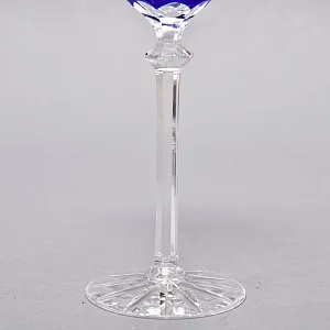 РЕДКОСТЬ! Бокал для вина «Oskar» Цветной Хрусталь, JOSEPHINENHUTTE, Германия, 40 гг.