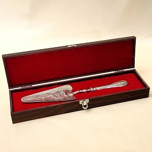 Сервировка Стола - Винтажная Лопатка для подачи, Металл Silverplate, Франция 50 гг.