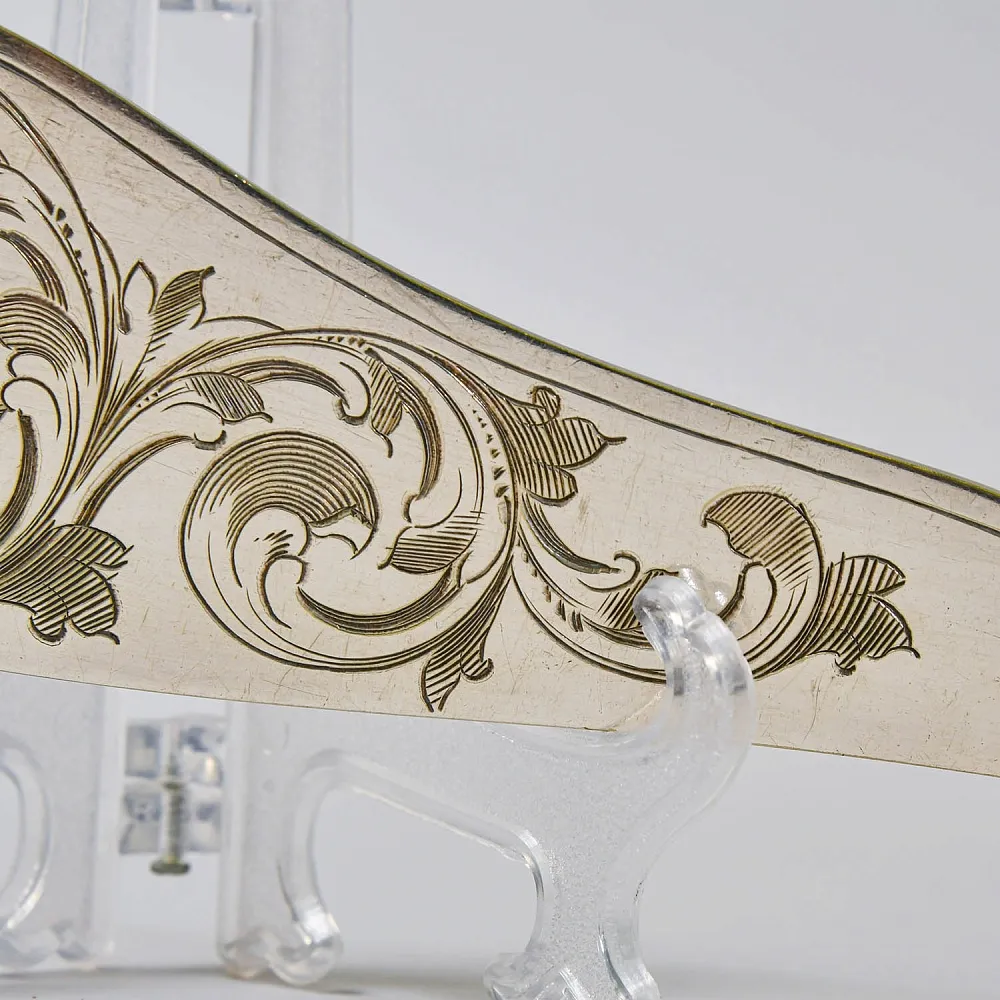 Винтажный Набор для Сервировки и подачи блюд Нож + Вилка, Silverplated Франция начало ХХ века.