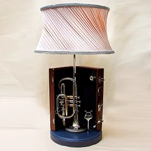 Дизайнерская Электрическая Настольная Лампа Светильник «Труба в Кофре» - 1965г».