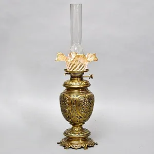 Редкость! Антикварная 2 -х Фитилевая Керосиновая Лампа DUPLEX, Англия начало ХХ века.