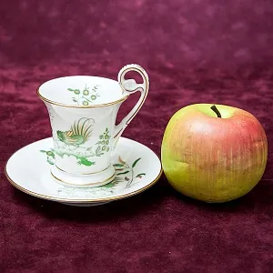 Коллекционная Кофейная Пара «Петухи» Фарфор RICHARD GINORI, Италия 70-е годы ХХ века.