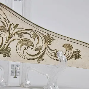 Винтажный Набор для Сервировки и подачи блюд Нож + Вилка, Silverplated Франция начало ХХ века.