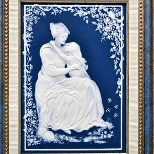 Фарфоровая Картина - Панно - Плакетка «Любовь. Мама и дочь»,  Villeroy&Boch Германия - 1979 год.