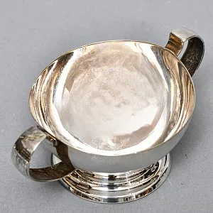 Винтажный Набор Соусников на подносе Silverplated, Англия - середина ХХ века. 