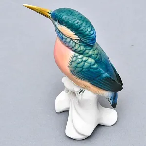 Птица - Статуэтка «Зимородок», Фарфор Карл Энс / Karl Ens, Германия, 50-е годы ХХ века.