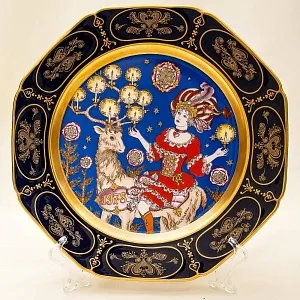 Коллекционная Тарелка - Блюдо «РОЖДЕСТВО -1978 год» Фарфор, Hutschenreuther, Германия.