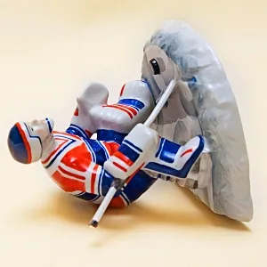 Авторская Коллекционная Фарфоровая Статуэтка «Вратарь - Хоккей - Спорт» Россия. 