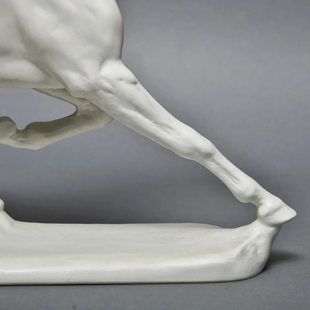 Редкость! Бисквитный Фарфор - Большая Статуэтка «Бегущий конь», ROSENTHAL Германия.