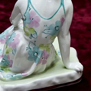 Авторская Фарфоровая Статуэтка «Летний день, Жена писателя А. Толстого» ДФЗ Дулево СССР -1958 год.