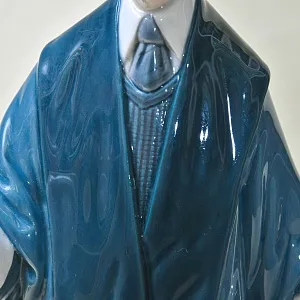 РЕДКОСТЬ! Большая Коллекционная Фарфоровая статуэтка «Юрист» Lladro, Испания - 1974 год.