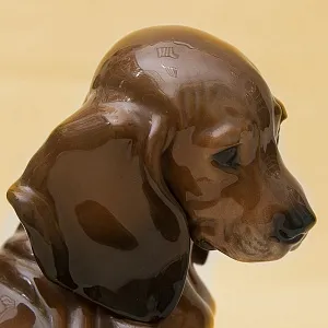 Редкая Фарфоровая Статуэтка Собака «ТАКСА» Н -16 см., ROSENTHAL,  Германия, 70-е годы ХХ века.