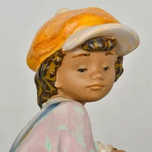 Фарфоровая статуэтка «Хулиган с собачкой», Lladro серия Грес, Испания 1994 - 1998 года.