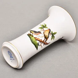 Небольшая Коллекционная Ваза для цветов «ROTHSHILD BIRDS», Фарфор Herend Венгрия.