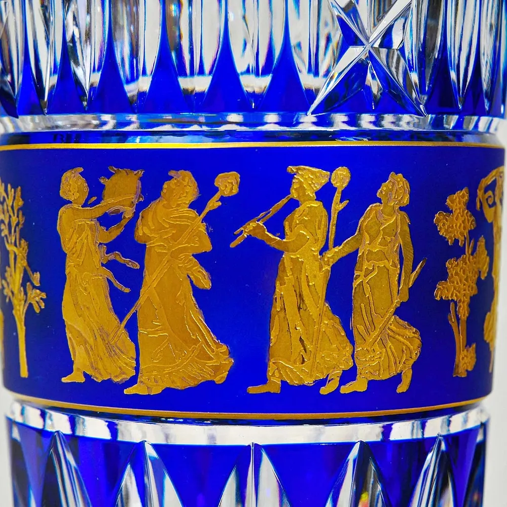 Авторская Коллекционная Ваза «Jupiter. Dance De Flore», хрусталь VAL SAINT LAMBERT, Бельгия.