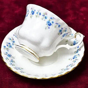 Коллекционная Фарфоровая Чайная пара «Воспоминания», ROYAL ALBERT Англия, вторая половина ХХ века.