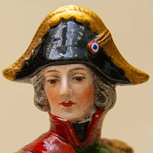 Большая Статуэтка «Генерал БЕССЬЕР на коне» Фарфор Scheibe - Alsbach Германия -1952-1972 г.