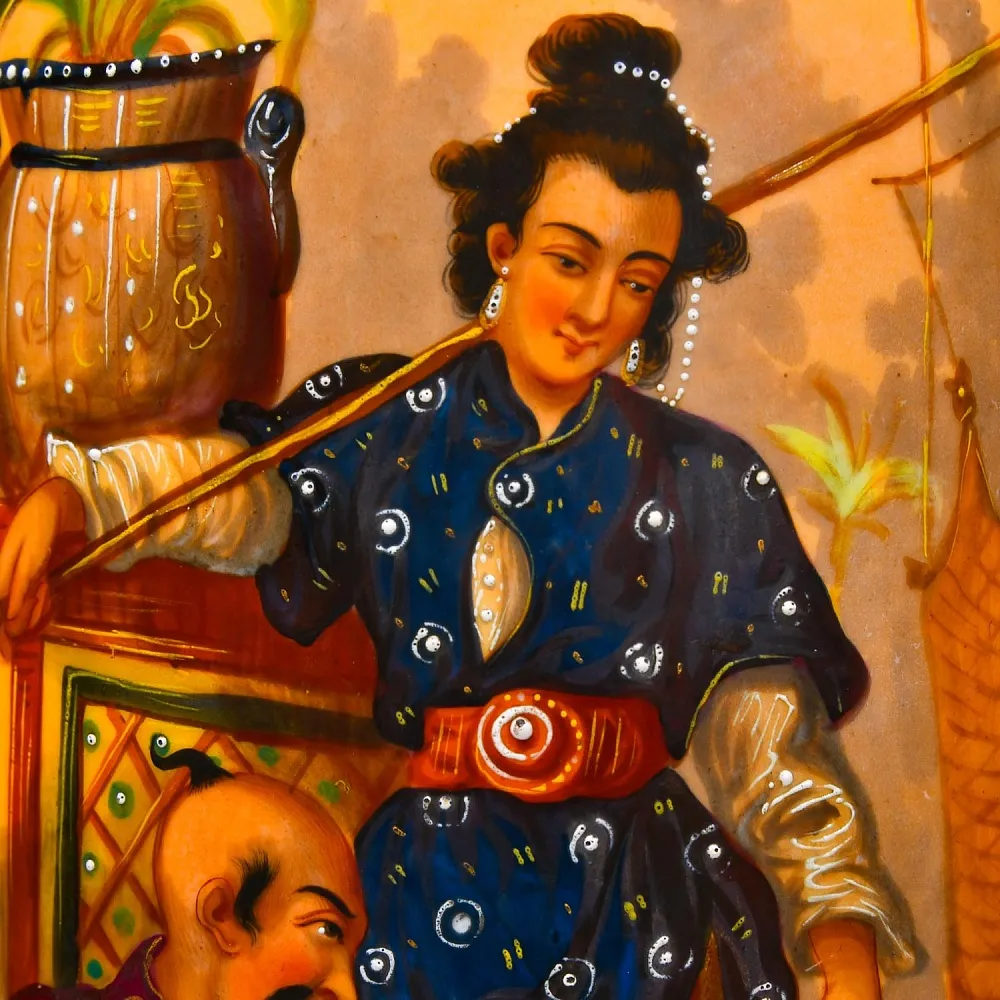 Редкие!!! Большие Антикварные Парные Вазы «Персидские мотивы», Франция VIEUX PARIS.