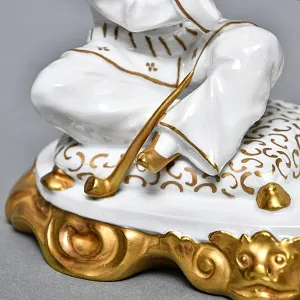 Коллекционная Фарфоровая статуэтка «Китайцы - Чайная церемония», SITZENDORF Германия, 50-е гг.