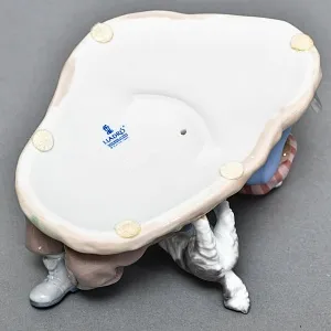 Коллекционная Фарфоровая статуэтка «Мальчик с собакой и птицей», Lladro Испания. 