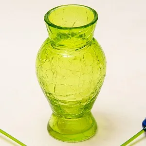 Авторская Стеклянная Статуэтка «Цветы КОЛОКОЛЬЧИКИ», Цветное стекло, Россия.