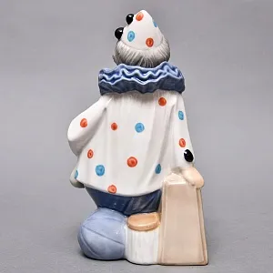 Фарфоровая статуэтка «Клоун с cаксофоном», TENGRA Испания, вторая половина ХХ века.