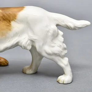 Фарфоровая Статуэтка Пара Собак, «СПАНИЕЛИ», Hutschenreuther,  Германия -1965 год.