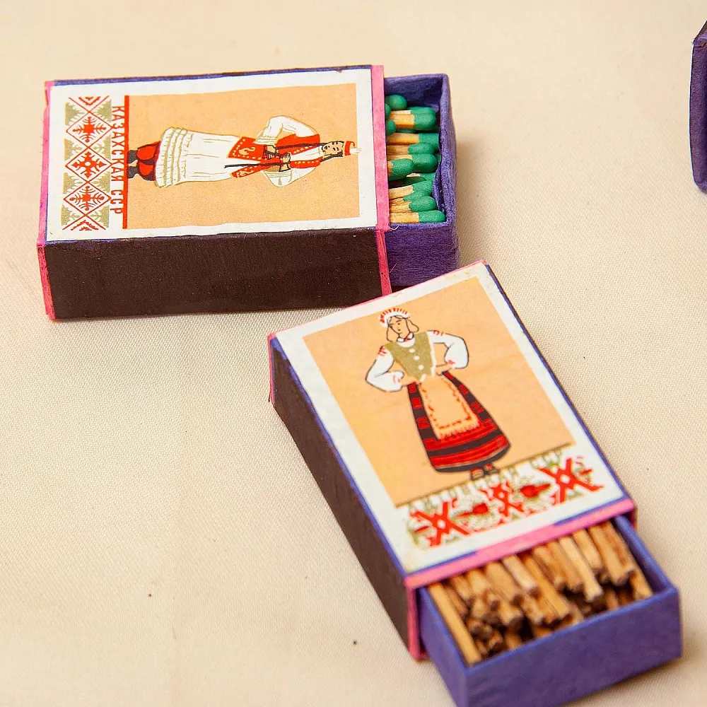 Памятный Сувенирый Набор - Хозяйственные Спички «8 -е МАТРА», СССР - 1967 год.