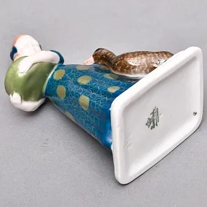  Антикварная Фарфоровая статуэтка «Девочка с утками», ROSENTHAL Германия, первая половина ХХ века.