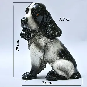 Большая Фарфоровая статуэтка «Спаниель», Goebel Германия, 1971 - 1991 года.