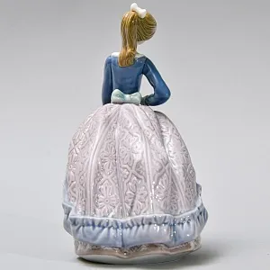 Винтажная Фарфоровая статуэтка "Девочка с зонтиком. Эвита", Lladro Испания - 1983 год.