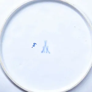 Антикварная Коллекционная Тарелка - Блюдо «ЦВЕТЫ», Фарфор MEISSEN Германия.