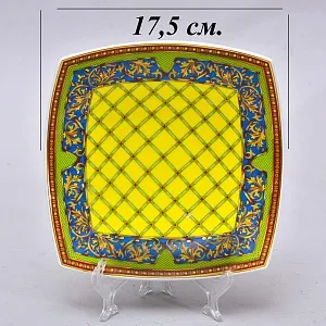 Фарфоровая Тарелка - Мелочёвница - Визитница VERSACE из серии «Русская мечта», Rosenthal Германия.