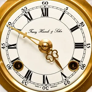 Винтажные Каминные Механические Фарфоровые Часы с боем «Время Роз», Franz Hermle & Sohn Германия 50 гг. 