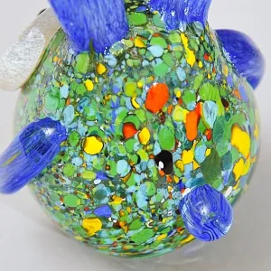 Авторская Коллекционная Стеклянная Статуэтка «Заяц», Цветное стекло, Россия.