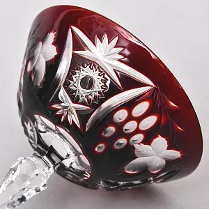 Полный Набор - 8 штук, Хрустальных Фужеров для Мартини или Шампанского серия «Виноград», NACHTMANN Германия 60 гг.