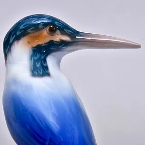 Коллекционная Фарфоровая Статуэтка «ПТИЦА. ЗИМОРОДОК», Bing&Grøndahl Дания, 1970 - 1983 гг.