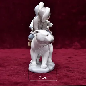 Коллекционная Фарфоровая статуэтка «Эскимосские наездники», Lladro Испания, 1986 - 2019 годы.