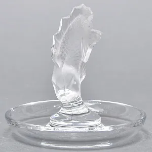 Хрустальная Подставка «РЫБКА» для колец и украшений в стиле Арт Нуво, Laligue Франция.