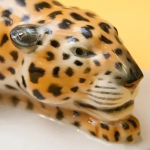 Редкость! Большая Фарфоровая Статуэтка «Два Ягуара На Охоте», Schwarzburger, Германия -1925 год.