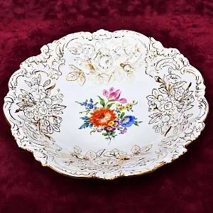 Коллекционное Сервировочное Блюдо - Тарелка, Фарфор MEISSEN, Германия -1978 год.
