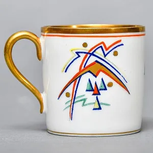 Антикварная Фарфоровая Кофейная пара «ILONA», ROSENTHAL Германия, 1891 - 1906 годы.