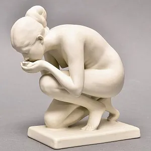 Коллекционная Фарфоровая статуэтка «Обнаженная у ручья», ROSENTHAL Германия, 1983 - 1991 годы. 