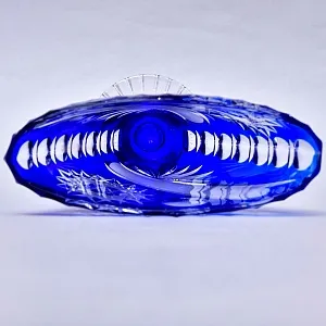 Редкость! Треугольная Ваза из Цветного Хрусталя JOSKA BODENMAIS Германия, конец 60-х гг.