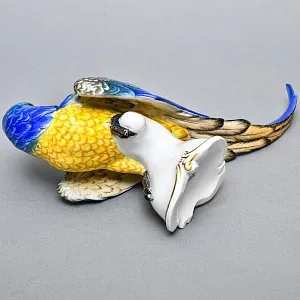 Коллекционная Фарфоровая статуэтка «Попугай Сине-Желтый АРА», ROSENTHAL Германия - 1936 год. 