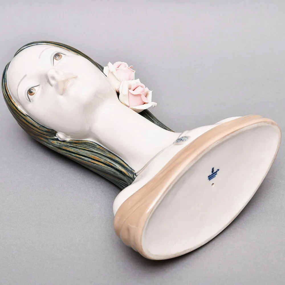  Коллекционная Фарфоровая статуэтка - Бюст «Голова девушки. МАЙЯ», Lladro / Лядро Испания.